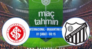 Internacional - Bragantino SP İddaa Analizi ve Tahmini 01 Şubat 2021