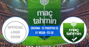Criciuma - EC Prospera SC İddaa Analizi ve Tahmini 01 Nisan 2021