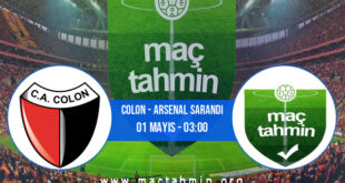 Colon - Arsenal Sarandi İddaa Analizi ve Tahmini 01 Mayıs 2021