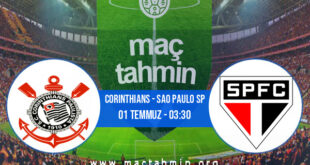 Corinthians - Sao Paulo SP İddaa Analizi ve Tahmini 01 Temmuz 2021