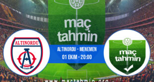 Altınordu - Menemen İddaa Analizi ve Tahmini 01 Ekim 2021