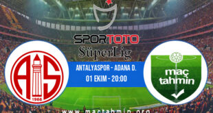 Antalyaspor - Adana D. İddaa Analizi ve Tahmini 01 Ekim 2021