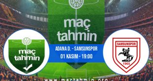 Adana D. - Samsunspor İddaa Analizi ve Tahmini 01 Kasım 2020