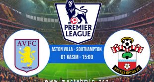 Aston Villa - Southampton İddaa Analizi ve Tahmini 01 Kasım 2020