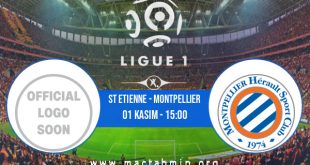 St Etienne - Montpellier İddaa Analizi ve Tahmini 01 Kasım 2020