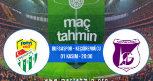Bursaspor - Keçiörengücü İddaa Analizi ve Tahmini 01 Kasım 2021