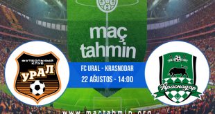 FC Ural - Krasnodar İddaa Analizi ve Tahmini 22 Ağustos 2020