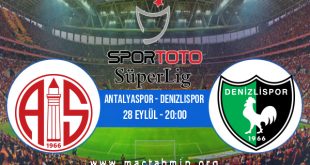 Antalyaspor - Denizlispor İddaa Analizi ve Tahmini 28 Eylül 2020