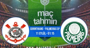 Corinthians - Palmeiras SP İddaa Analizi ve Tahmini 11 Eylül 2020