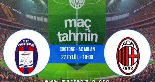 Crotone - AC Milan İddaa Analizi ve Tahmini 27 Eylül 2020