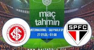 Internacional - Sao Paulo SP İddaa Analizi ve Tahmini 27 Eylül 2020