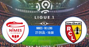 Nimes - RC Lens İddaa Analizi ve Tahmini 27 Eylül 2020