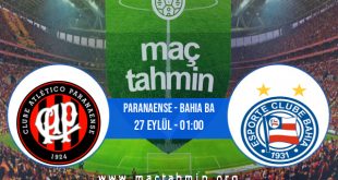 Paranaense - Bahia BA İddaa Analizi ve Tahmini 27 Eylül 2020