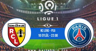 RC Lens - PSG İddaa Analizi ve Tahmini 10 Eylül 2020