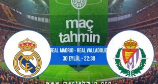 Real Madrid - Real Valladolid İddaa Analizi ve Tahmini 30 Eylül 2020