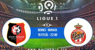 Rennes - Monaco İddaa Analizi ve Tahmini 19 Eylül 2020