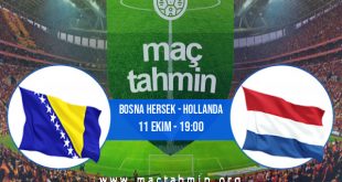 Bosna Hersek - Hollanda İddaa Analizi ve Tahmini 11 Ekim 2020