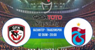 Gaziantep - Trabzonspor İddaa Analizi ve Tahmini 02 Ekim 2020