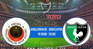 Gençlerbirliği - Denizlispor İddaa Analizi ve Tahmini 19 Ekim 2020