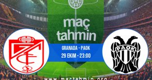 Granada - PAOK İddaa Analizi ve Tahmini 29 Ekim 2020