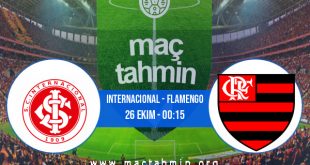 Internacional - Flamengo İddaa Analizi ve Tahmini 26 Ekim 2020