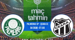 Palmeiras SP - Ceara CE İddaa Analizi ve Tahmini 04 Ekim 2020