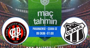 Paranaense - Ceara CE İddaa Analizi ve Tahmini 09 Ekim 2020