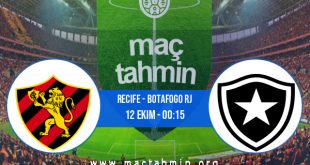 Recife - Botafogo RJ İddaa Analizi ve Tahmini 12 Ekim 2020