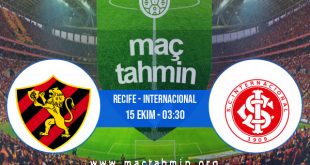 Recife - Internacional İddaa Analizi ve Tahmini 15 Ekim 2020