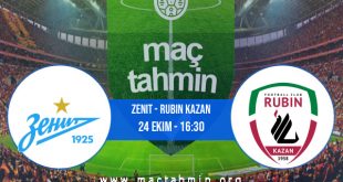 Zenit - Rubin Kazan İddaa Analizi ve Tahmini 24 Ekim 2020