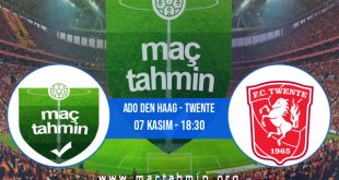 ADO Den Haag - Twente İddaa Analizi ve Tahmini 07 Kasım 2020