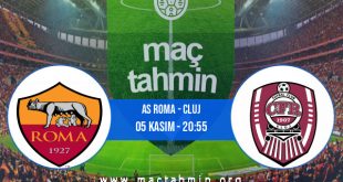 AS Roma - Cluj İddaa Analizi ve Tahmini 05 Kasım 2020