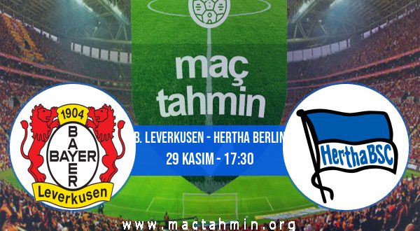 B. Leverkusen - Hertha Berlin İddaa Analizi ve Tahmini 29 Kasım 2020
