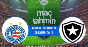 Bahia BA - Botafogo RJ İddaa Analizi ve Tahmini 09 Kasım 2020