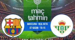 Barcelona - Real Betis İddaa Analizi ve Tahmini 07 Kasım 2020