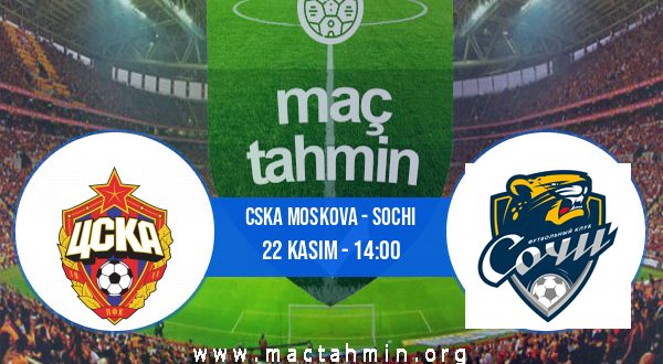 CSKA Moskova - Sochi İddaa Analizi ve Tahmini 22 Kasım 2020