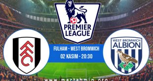 Fulham - West Bromwich İddaa Analizi ve Tahmini 02 Kasım 2020