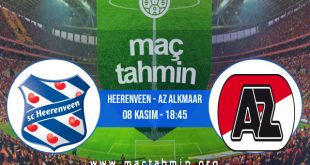 Heerenveen - AZ Alkmaar İddaa Analizi ve Tahmini 08 Kasım 2020