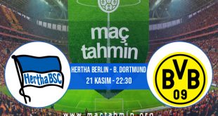 Hertha Berlin - B. Dortmund İddaa Analizi ve Tahmini 21 Kasım 2020