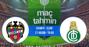 Levante - Elche İddaa Analizi ve Tahmini 21 Kasım 2020