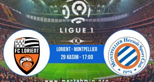 Lorient - Montpellier İddaa Analizi ve Tahmini 29 Kasım 2020