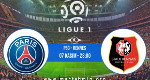 PSG - Rennes İddaa Analizi ve Tahmini 07 Kasım 2020
