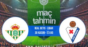 Real Betis - Eibar İddaa Analizi ve Tahmini 30 Kasım 2020