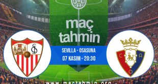 Sevilla - Osasuna İddaa Analizi ve Tahmini 07 Kasım 2020
