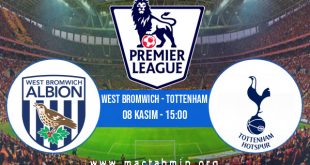 West Bromwich - Tottenham İddaa Analizi ve Tahmini 08 Kasım 2020