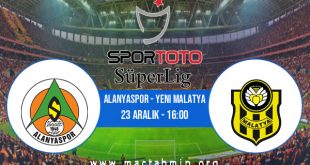 Alanyaspor - Yeni Malatya İddaa Analizi ve Tahmini 23 Aralık 2020