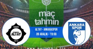 Altay - Ankaraspor İddaa Analizi ve Tahmini 09 Aralık 2020