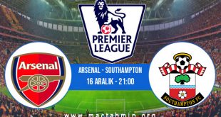 Arsenal - Southampton İddaa Analizi ve Tahmini 16 Aralık 2020