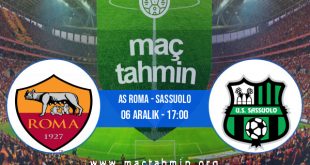 AS Roma - Sassuolo İddaa Analizi ve Tahmini 06 Aralık 2020