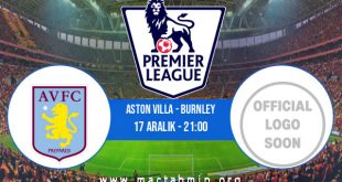 Aston Villa - Burnley İddaa Analizi ve Tahmini 17 Aralık 2020